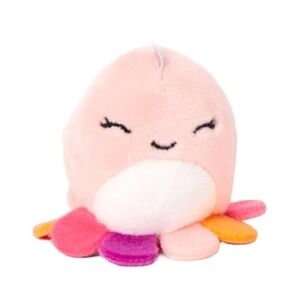 Squishville Mythical Squad - Pink Rainbow Octopus - New 2" Plush
